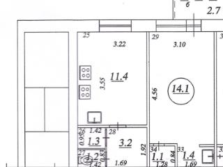 16.6 м², 2/3 этаж, 1-комн.