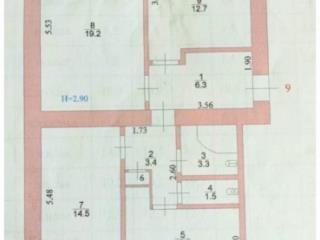 3-комн., 72 м², 1/2 этаж