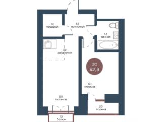 2-комн., 42.3 м², 5/7 этаж