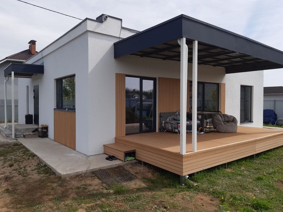 Терраса из ДПК. Фото: Woodgrand